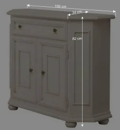 Wohnen Flurkommoden*Klassisch-elegante Kommode in Antikweiß - Vicina