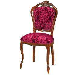 Wohnen Klassischer Essstuhl in Dunkelrot - Vennezo