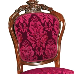 Wohnen Klassischer Essstuhl in Dunkelrot - Vennezo