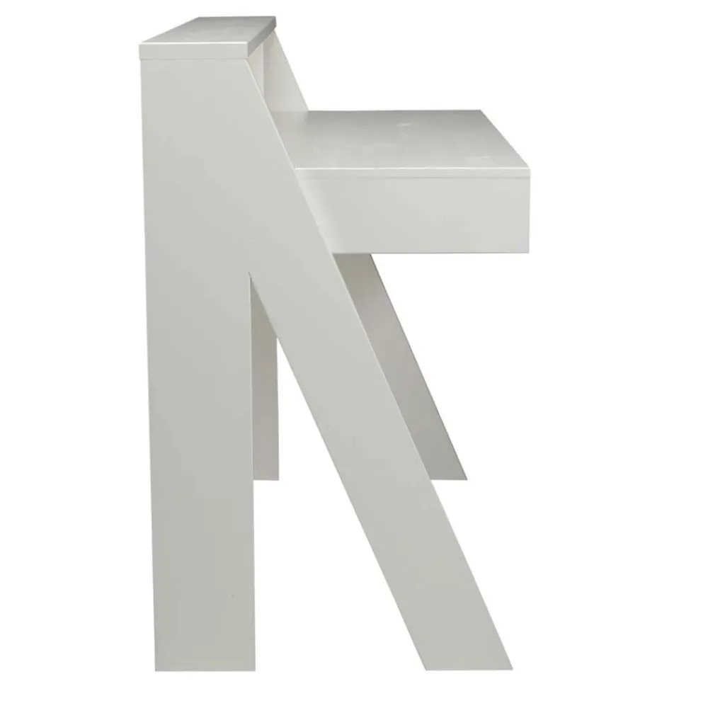 Kinder Wohnen Klassischer Schreibtisch Etzga aus weißem Massivholz