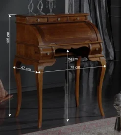 Wohnen Klassischer Sekretär in Nussbaumfarben - Motiz