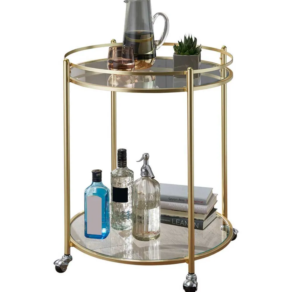 Wohnen Servierwagen|Teewagen*Klassischer Servierwagen mit 2 Ebenen - Lavista