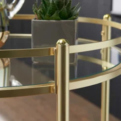 Wohnen Servierwagen|Teewagen*Klassischer Servierwagen mit 2 Ebenen - Lavista