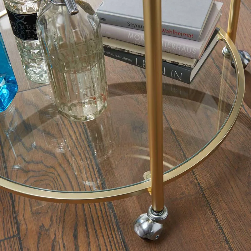 Wohnen Servierwagen|Teewagen*Klassischer Servierwagen mit 2 Ebenen - Lavista