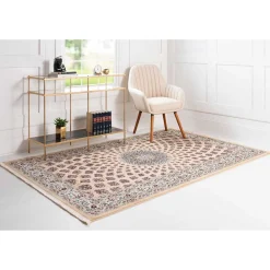 Wohnen Orientalische Möbel*Klassischer Teppich in Hellbraun & Creme & Mehrfarbig - Dortina