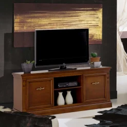 Wohnen Klassischer TV Unterschrank in Walnussfarben - Sienna