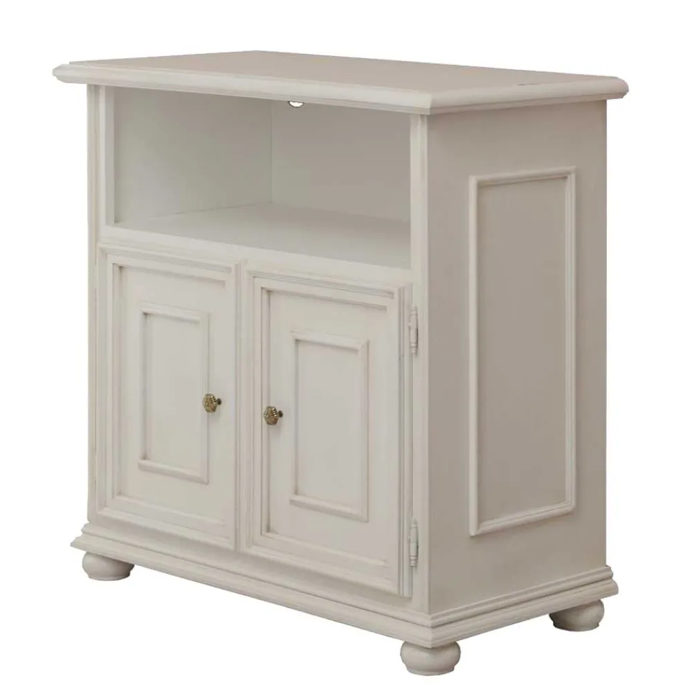 Wohnen Klassischer TV Unterschrank in Antikweiß - Vicina