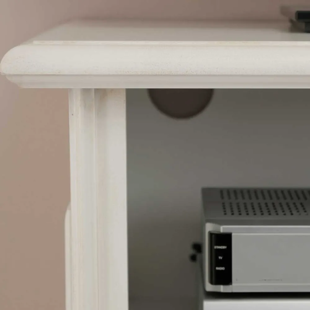 Wohnen Klassischer TV Unterschrank in Antikweiß - Vicina