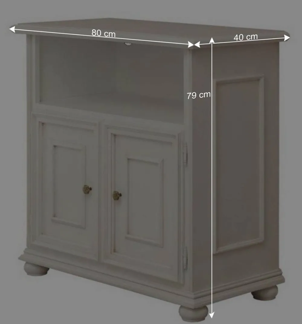 Wohnen Klassischer TV Unterschrank in Antikweiß - Vicina