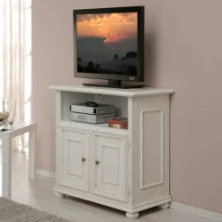 Wohnen Klassischer TV Unterschrank in Antikweiß - Vicina