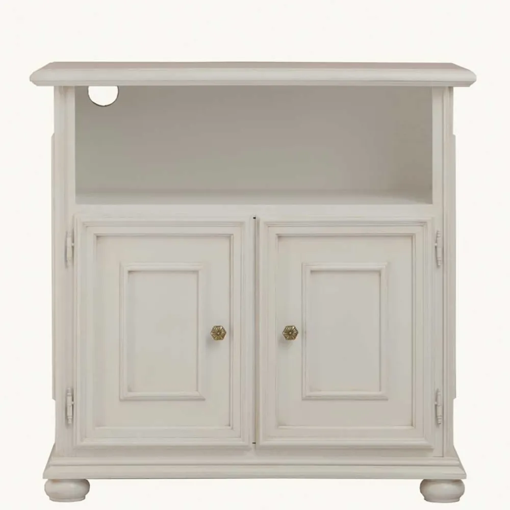 Wohnen Klassischer TV Unterschrank in Antikweiß - Vicina