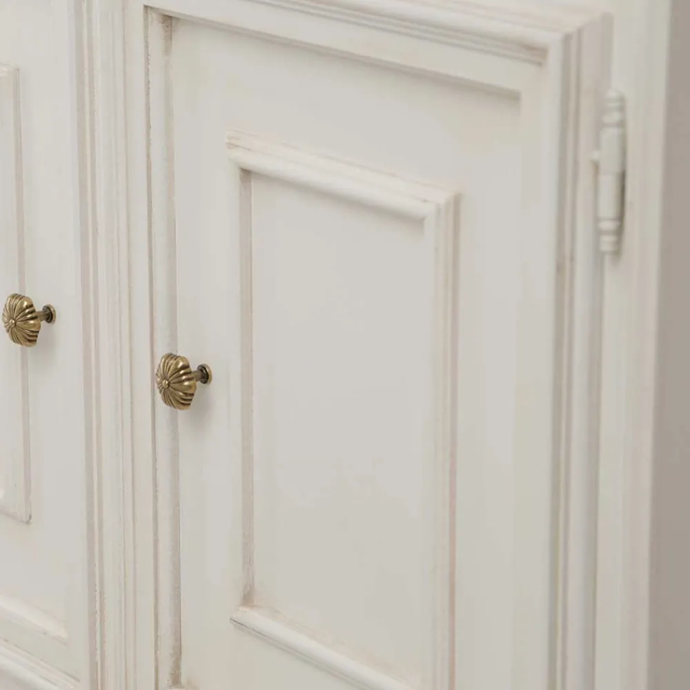 Wohnen Klassischer TV Unterschrank in Antikweiß - Vicina