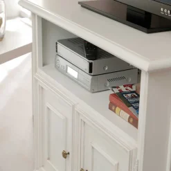 Wohnen Klassischer TV Unterschrank in Antikweiß - Vicina