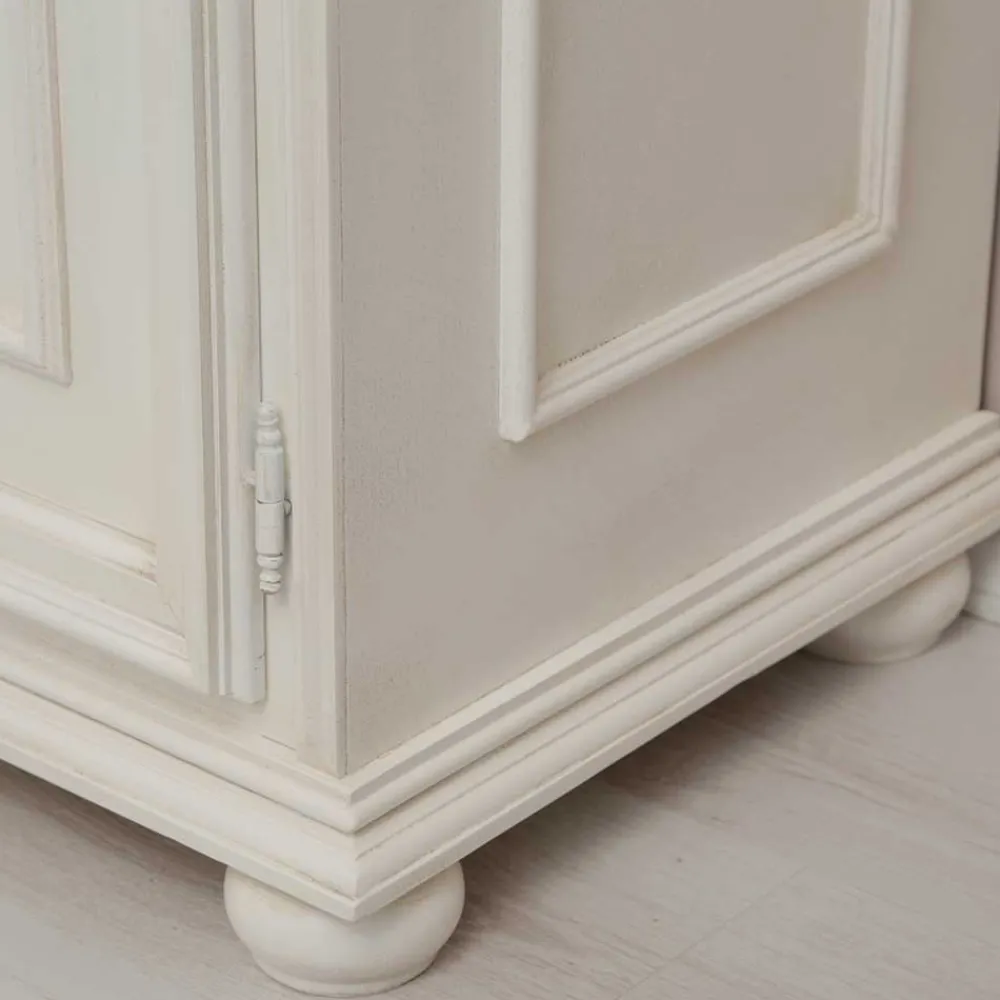 Wohnen Klassischer TV Unterschrank in Antikweiß - Vicina