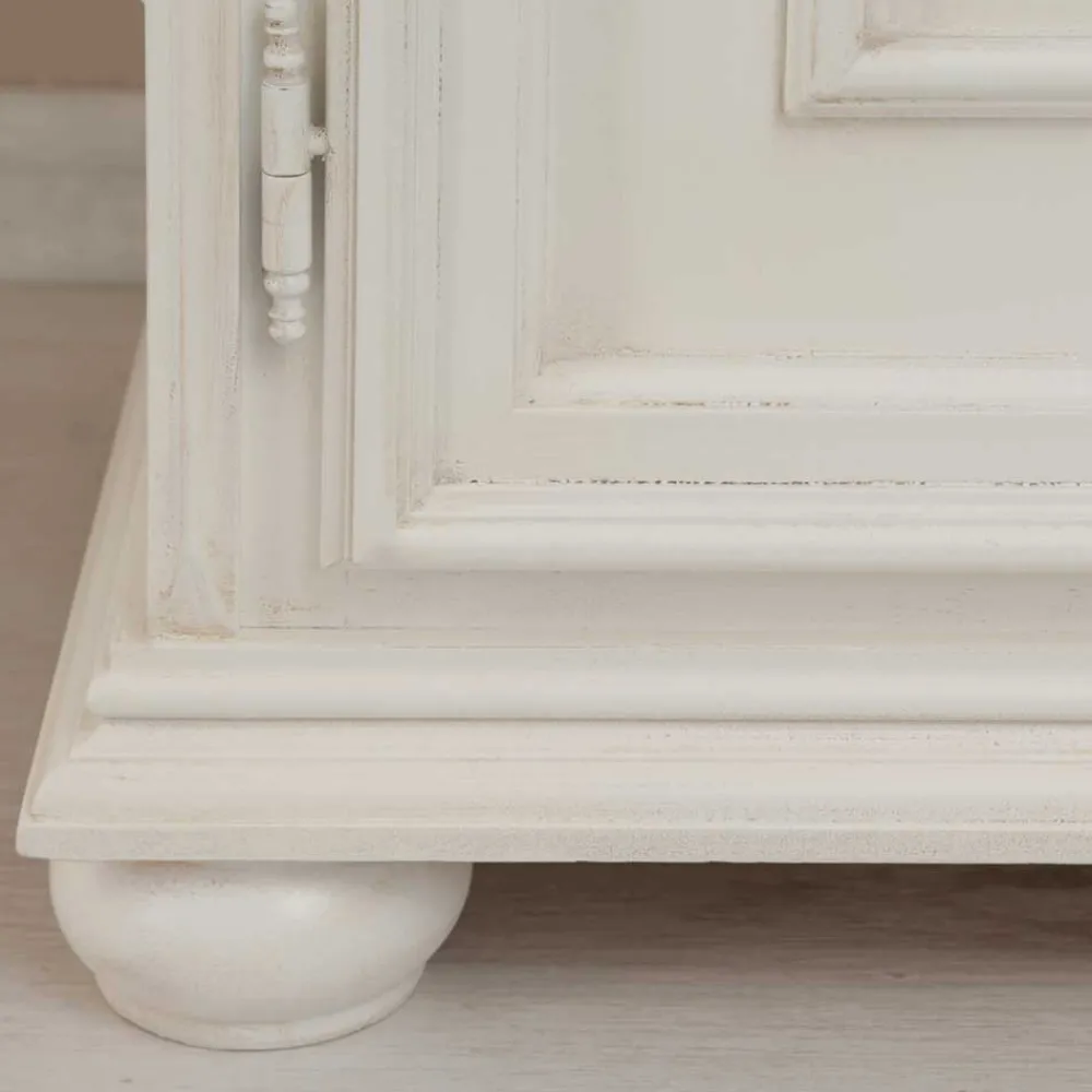 Wohnen Klassischer TV Unterschrank in Antikweiß - Vicina