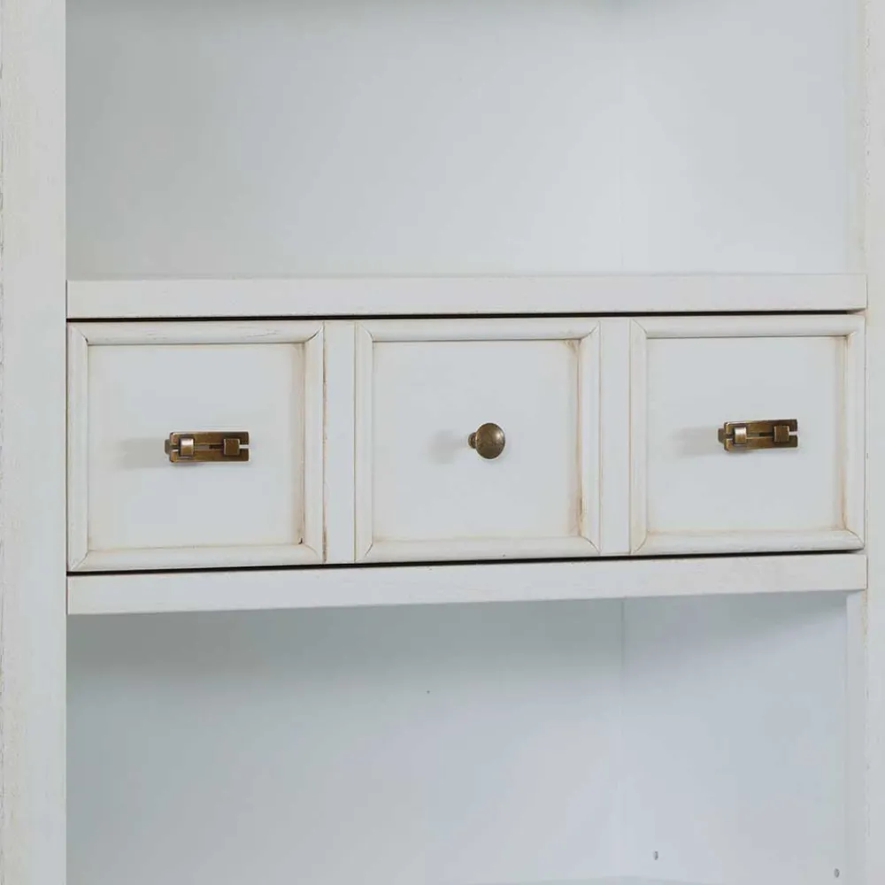 Wohnen Esszimmerregale|Regale*Klassisches Bücherregal in Antikweiß - Annot