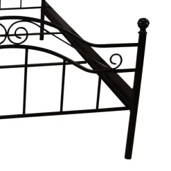 Wohnen Vintage Möbel*Klassisches Metallbett in Schwarz - Cusern