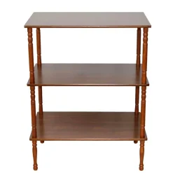 Wohnen Klassisches Regal in Walnussfarben - Roswito