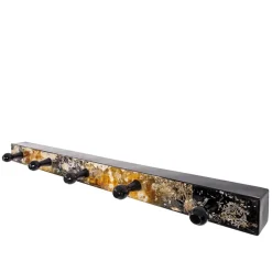 Wohnen Kleiderhakenleiste Kairawan in Schwarz Gold