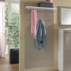 Wohnen Kleiderpaneel Srocca in Taupe Glas beschichtet