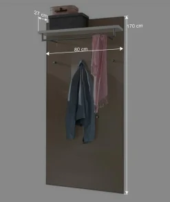 Wohnen Kleiderpaneel Srocca in Taupe Glas beschichtet