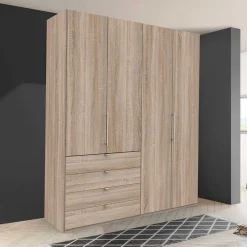 Wohnen Jugendzimmerschränke*Kleiderschrank in Eiche Sägerau Dekor - Zayun