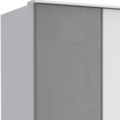 Wohnen Jugendzimmerschränke*Kleiderschrank in Grau und Weiß modern - Karimos