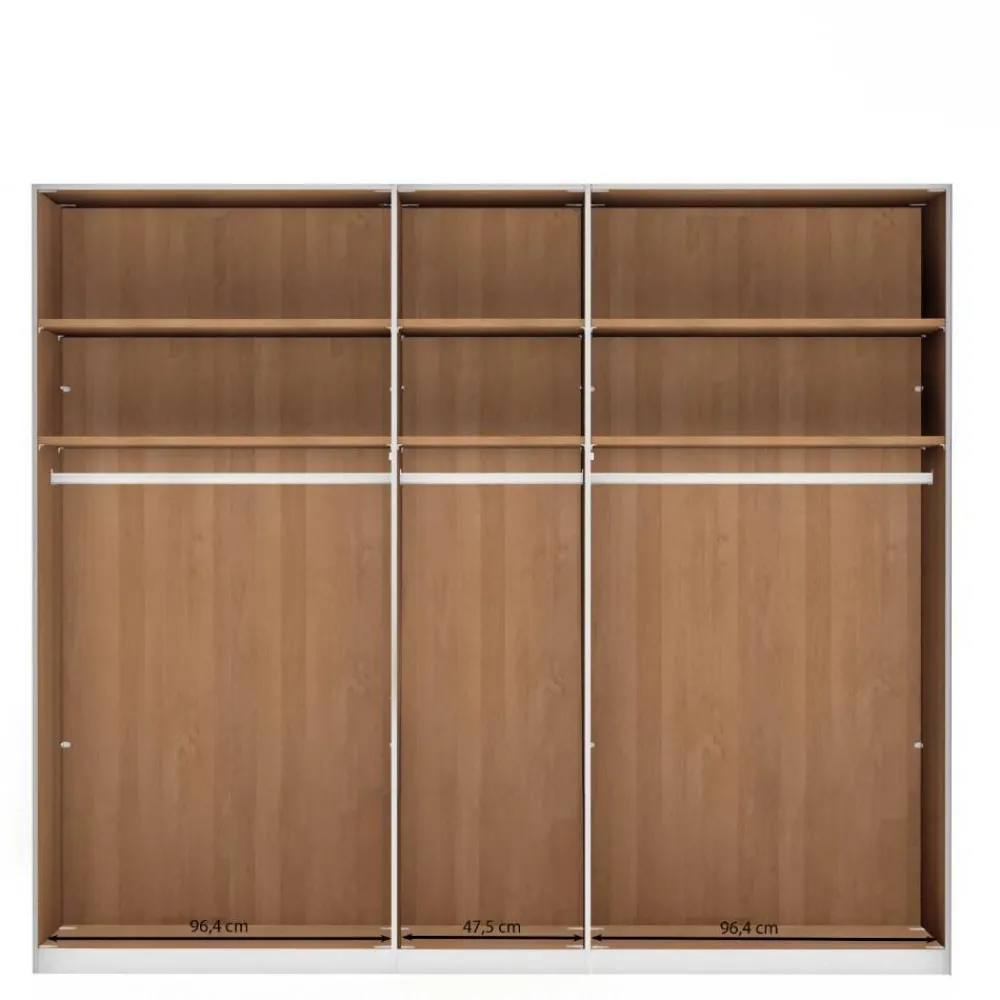 Wohnen Weiße Möbel*Kleiderschrank mit fünf Türen - Dilacco