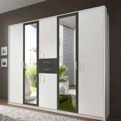 Wohnen Schränke|Kleiderschränke*Kleiderschrank mit Spiegel modern - Nikaragva