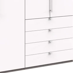 Wohnen Jugendzimmerschränke*Kleiderschrank mit vier Metallauszug Schubladen - Tivierto