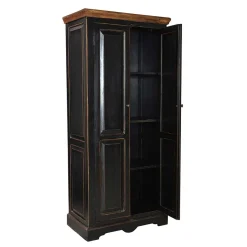 Wohnen Kleiderschrank Sentiments in Schwarz