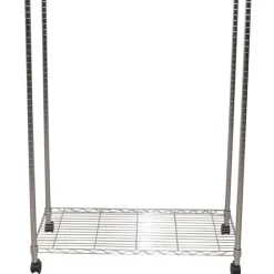 Wohnen Kleiderständer|Herrendiener*Kleiderwagen Rollgarderobe aus Stahl in Chrom - Didicto