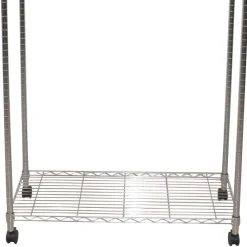 Wohnen Kleiderständer|Herrendiener*Kleiderwagen Rollgarderobe aus Stahl in Chrom - Didicto