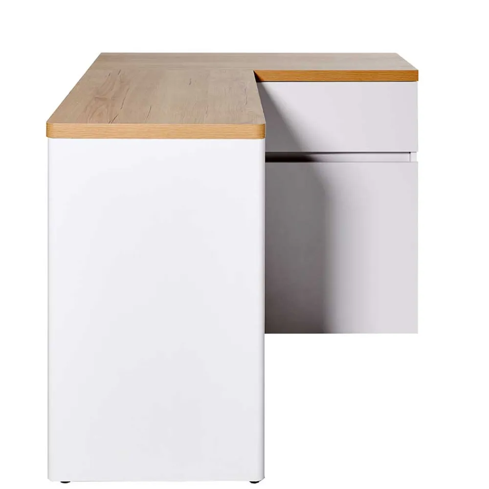 Wohnen Bürotische*Kleiner Eckschreibtisch mit Stauraum - Xuana