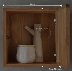 Wohnen Kleiner Hängeschrank aus Wildeiche Massivholz - Acapella