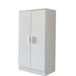 Wohnen Schuhschränke*Kleiner Schuhschrank mit Doppeltür Atricia in Weiß