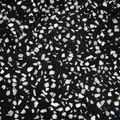 Wohnen Schwarze Möbel|Weiße Möbel*Kleiner Tisch in Rund aus Terazzo Stein - Gracelino