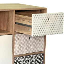 Wohnen Flurkommoden*Kleines Sideboard Drondo im Retro Design