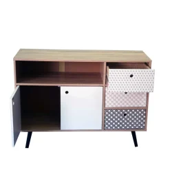 Wohnen Flurkommoden*Kleines Sideboard Drondo im Retro Design