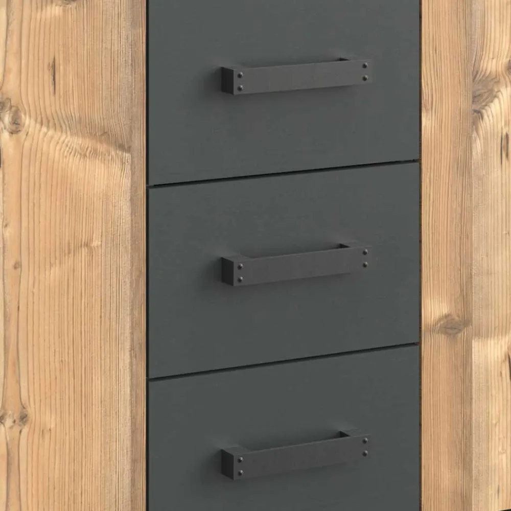 Wohnen Kleines Sideboard in Tannen Dekor - Ardila