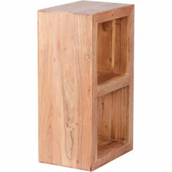 Wohnen Wohnzimmer-Regale|Esszimmerregale*Kleines Standregal Vislan aus Holz massiv Akazie natur