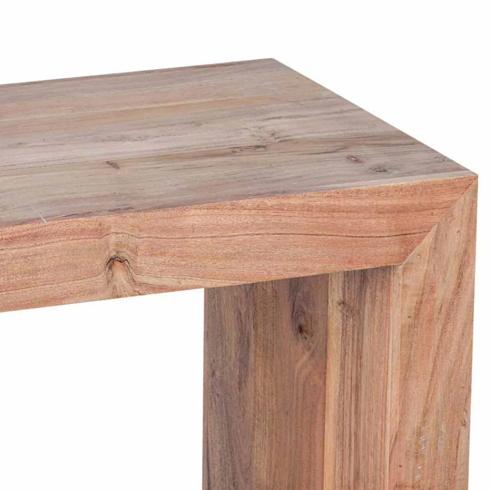 Wohnen Wohnzimmer-Regale|Esszimmerregale*Kleines Standregal Vislan aus Holz massiv Akazie natur