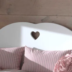 Kinder Wohnen Kojenbett Mädchenbett Grandory in Weiß lackiert