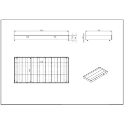 Kinder Wohnen Kojenbett Mädchenbett Grandory in Weiß lackiert
