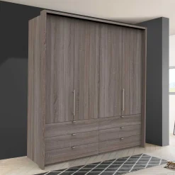 Wohnen Schränke|Jugendzimmerschränke*Kombi Falttüren-Schrank mit sechs Schubladen - Crenba