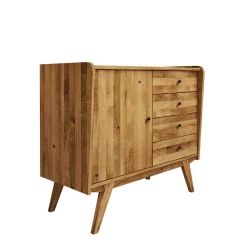 Wohnen Flurkommoden*Kombi Holzkommode aus geölter Wildeiche - Hardus