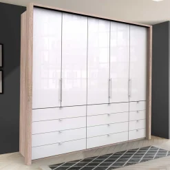 Wohnen Schränke|Kleiderschränke*Kombi Kleiderschrank mit 12 Schubkästen - Bosays