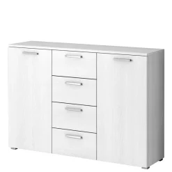 Wohnen Kombi Kommode in Weiß Esche Dekor - Pruducia