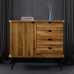 Wohnen Flurkommoden*Kombi Kommode mit vier Schubladen & Tür - Casarius