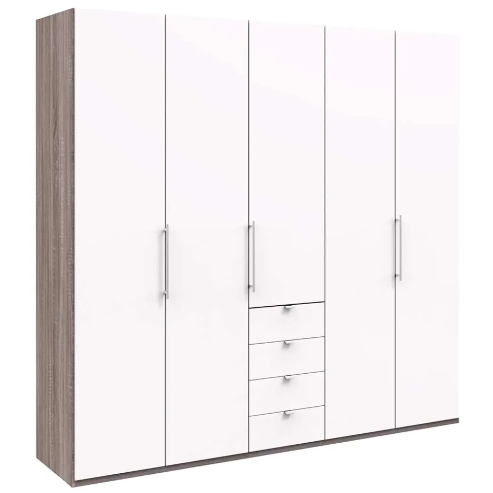 Wohnen Schränke|Kleiderschränke*Kombi-Kleiderschrank mit 2 Falttüren & Tür - Tivierto